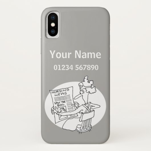 Coques Case-Mate iPhone Infirmière - Caricature à thème Médicale (Dos)