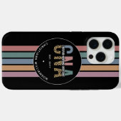 Coques Case-Mate iPhone Infirmière certifiée rétro CNA personnalisée (Verso (horizontal))