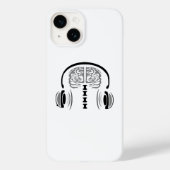 Coques Case-Mate iPhone Infirmière Gris Cerveau Écouter la chanson (Verso)