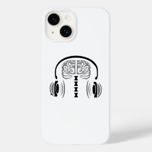 Coque Pour iPhone 14 Infirmière Gris Cerveau Écouter la chanson