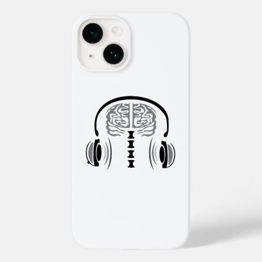 Coques Case-Mate iPhone Infirmière Gris Cerveau Écouter la chanson (Verso)