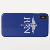 Coques Case-Mate iPhone Infirmière inscrite RN Caduceus Design (Dos (Horizontal))