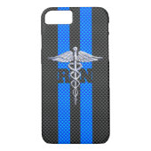 Coques Case-Mate iPhone Infirmière inscrite RN Silver Caduceus (Dos)