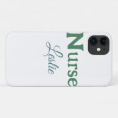 Coques Case-Mate iPhone Infirmière médecin ajouter nom texte vert bleu sip (Dos (Horizontal))
