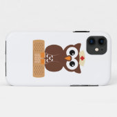 Coques Case-Mate iPhone Infirmière Owl (avec bandaid) (Dos (Horizontal))