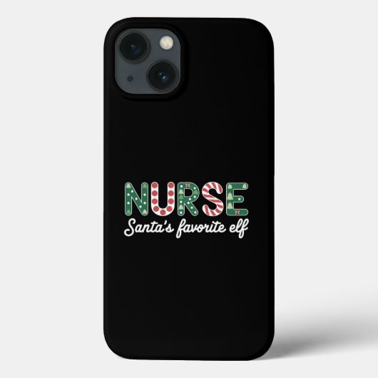 Coques Case-Mate iPhone Infirmière Père Noël Favorite Elf Life Infirmière (Verso)