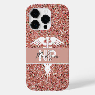 Coque Pour iPhone 14 Pro Infirmière personnalisée Praticien Rose Parties sc