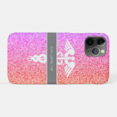 Coques Case-Mate iPhone Infirmière Praticien FNP Parties scintillant arc-e (Dos (Horizontal))
