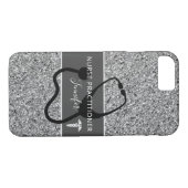 Coques Case-Mate iPhone Infirmière Praticien Parties scintillant Argent Pe (Dos (Horizontal))