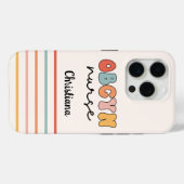 Coques Case-Mate iPhone Infirmière Retro OBGYN personnalisée (Verso (horizontal))
