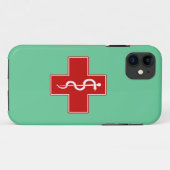 Coques Case-Mate iPhone Infirmière Rod d'Asclepius (Dos (Horizontal))