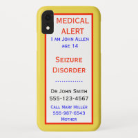 Informations d'alerte Médicales sur la capture d'u