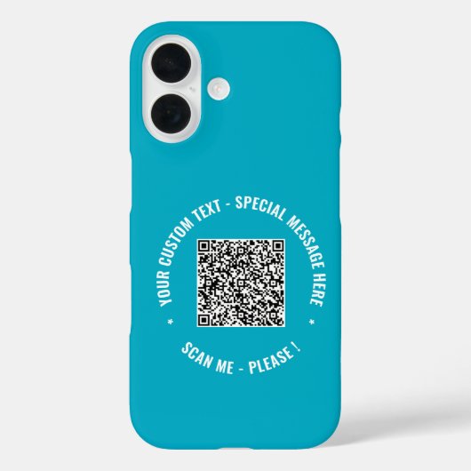 Coques Case-Mate iPhone Informations sur l'analyse de code QR Texte et cou (Verso)