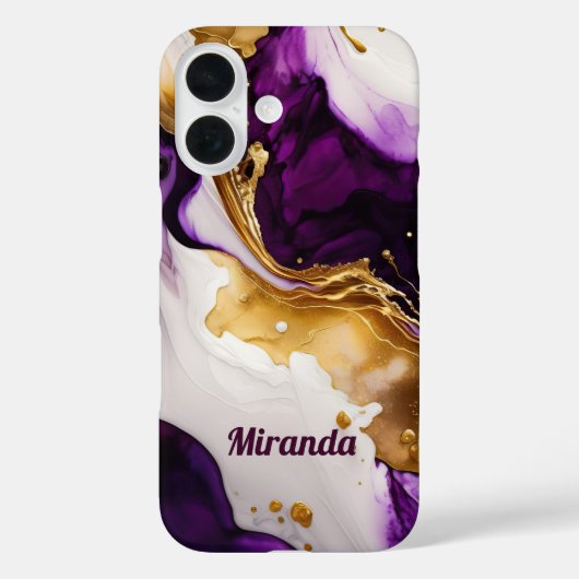 Coques Case-Mate iPhone Infusion d'or pourpre (Verso)