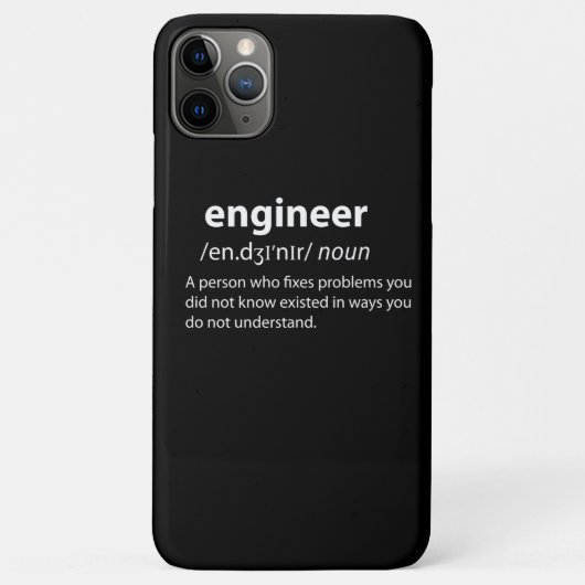 Coques Case-Mate iPhone Ingénieur Définition de dictionnaire drôle (Dos)
