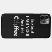 Coques Case-Mate iPhone Ingénieur instantané juste ajouter du café (Dos (Horizontal))