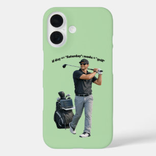 Coques iPhone 16 Ingénieur Logiciel Célibataire Qui Joue au Golf UR