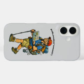 Coques Case-Mate iPhone Ingénieur logiciel partant en randonnée avec un sa (Verso (horizontal))