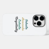 Coques Case-Mate iPhone Inhale Avocado Exhale Négativité (Verso (horizontal))