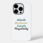 Coques Case-Mate iPhone Inhale Barbecue Exhale Négativité Téléphone Case (Verso)