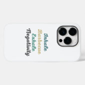 Coques Case-Mate iPhone Inhale Barbecue Exhale Négativité Téléphone Case (Verso (horizontal))