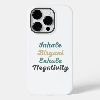 Coque Pour iPhone 14 Pro Inhale Biryani Exhale Négativité Téléphone