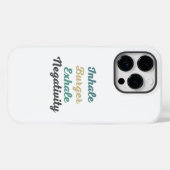 Coques Case-Mate iPhone Inhale Burger Exhale Négativité Téléphone Case (Verso (horizontal))