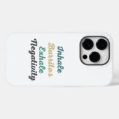 Coques Case-Mate iPhone Inhale Burritos Exhale Négativité (Verso (horizontal))