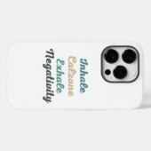 Coques Case-Mate iPhone Inhale Calzone Exhale Négativité Téléphone Case (Verso (horizontal))
