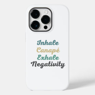 Coque Pour iPhone 14 Pro Inhale Canapé Exhale Négativité Téléphone