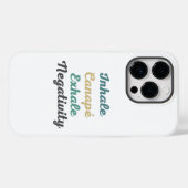 Coques Case-Mate iPhone Inhale Canapé Exhale Négativité Téléphone (Verso (horizontal))
