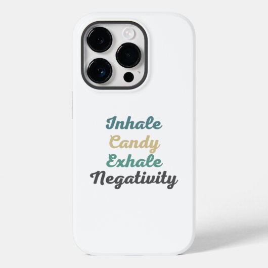 Coques Case-Mate iPhone Inhale Candy Exhale Négativité Téléphone Case (Verso)