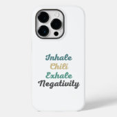 Coques Case-Mate iPhone Inhale Chili Exhale Négativité Téléphone Case (Verso)