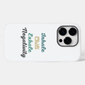 Coques Case-Mate iPhone Inhale Chili Exhale Négativité Téléphone Case (Verso (horizontal))