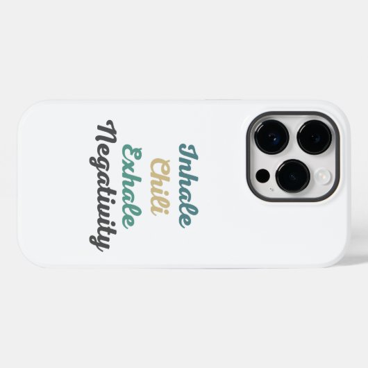 Coques Case-Mate iPhone Inhale Chili Exhale Négativité Téléphone Case (Verso (horizontal))
