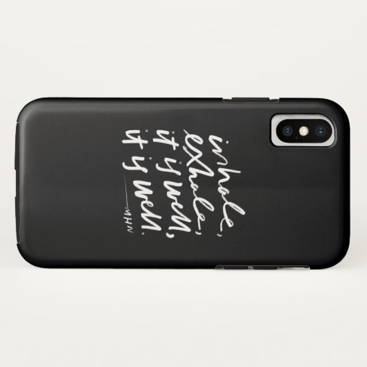 Coques Case-Mate iPhone Inhale, Exhale, C'est bien, C'est bien (Dos (Horizontal))