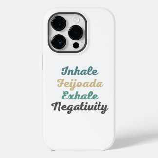 Coque Pour iPhone 14 Pro Inhale Feijoada Exhale Négativité Téléphone