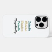Coques Case-Mate iPhone Inhale Fromage Fondue Exhale Négativité Téléphone  (Verso (horizontal))