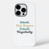 Coques Case-Mate iPhone Inhale Poisson Doigts Exhale Négativité Téléphone  (Verso)