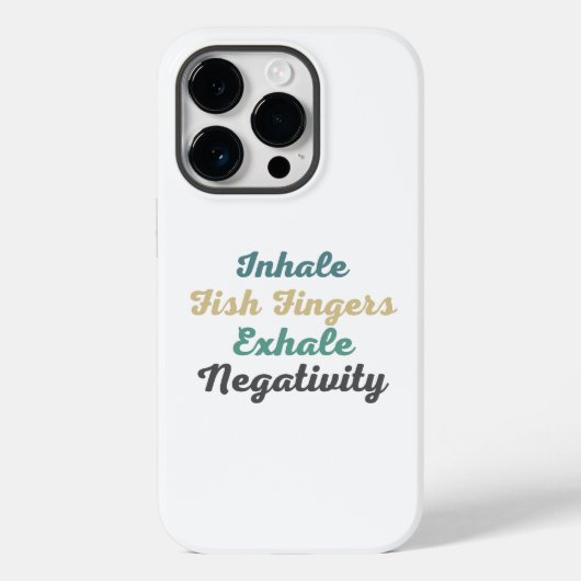 Coques Case-Mate iPhone Inhale Poisson Doigts Exhale Négativité Téléphone (Verso)