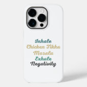 Coques Case-Mate iPhone Inhale poulet Tikka Masala Exhale Négativité (Verso)