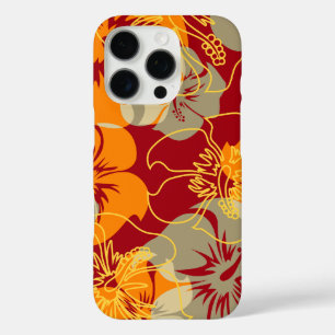 Coques iPhone 16 Pro Iniki Point Hawaii Hibiscus Floral Rouge