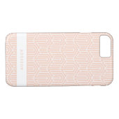 Coques Case-Mate iPhone Initiale géométrique Pastel / monogramme (Dos (Horizontal))