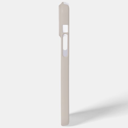 Coques Case-Mate iPhone Initiale moderne simple Monogramme Beige (Verso / Gauche)