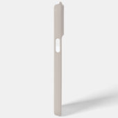 Coques Case-Mate iPhone Initiale moderne simple Monogramme Beige (Verso / Droite)