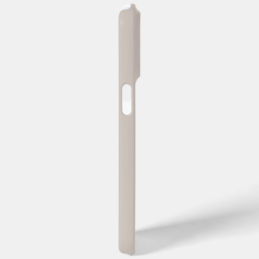 Coques Case-Mate iPhone Initiale moderne simple Monogramme Beige (Verso / Droite)