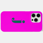Coques Case-Mate iPhone Initiale moderne simple Monogramme rose chaud (Verso (horizontal))