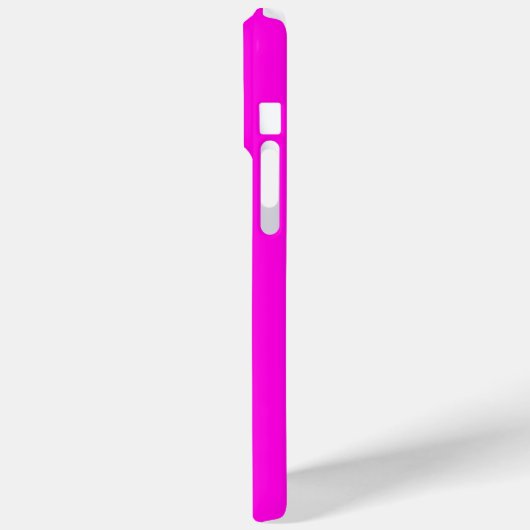 Coques Case-Mate iPhone Initiale moderne simple Monogramme rose chaud (Verso / Gauche)
