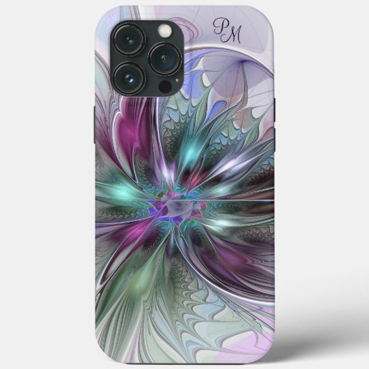 Coques Case-Mate iPhone Initiales Abstraites et colorées (Verso)