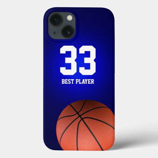 Coques Case-Mate iPhone Initiales Basket | Cadeaux sportifs (Verso)